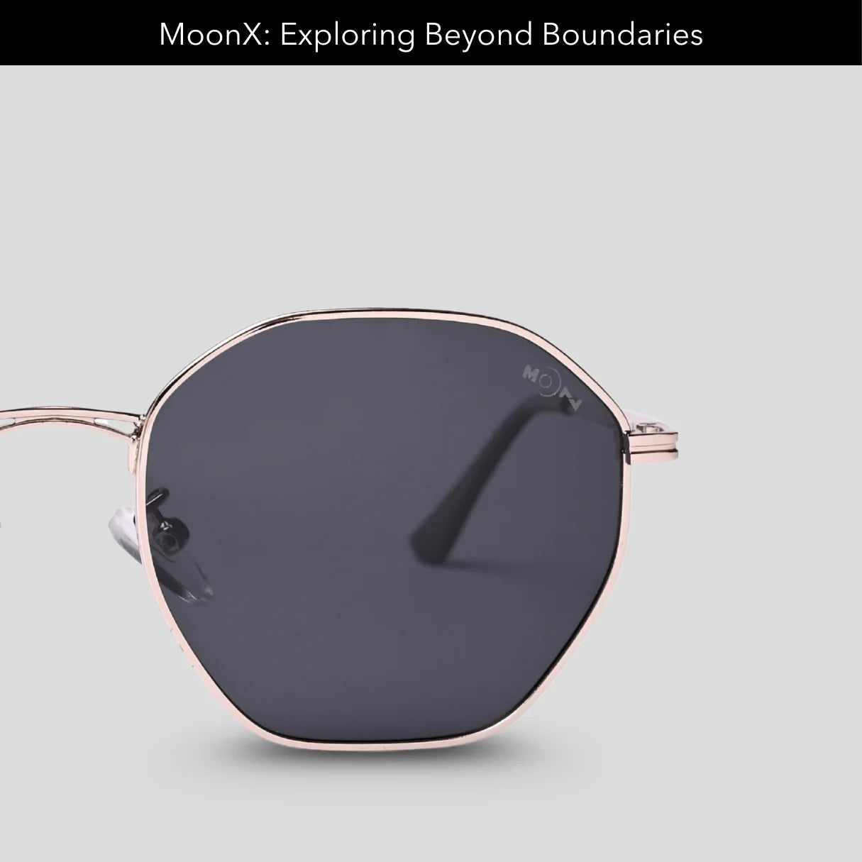 MOONX MIRANDA S2 – UV400 Geometric Round Metal Sunglasses (Unisex)