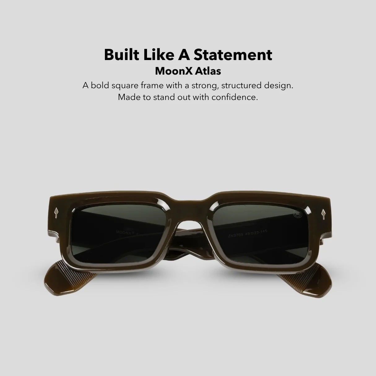 MOONX ATLAS S4 – UV400 Bold & Rectangular Sunglasses (Unisex)