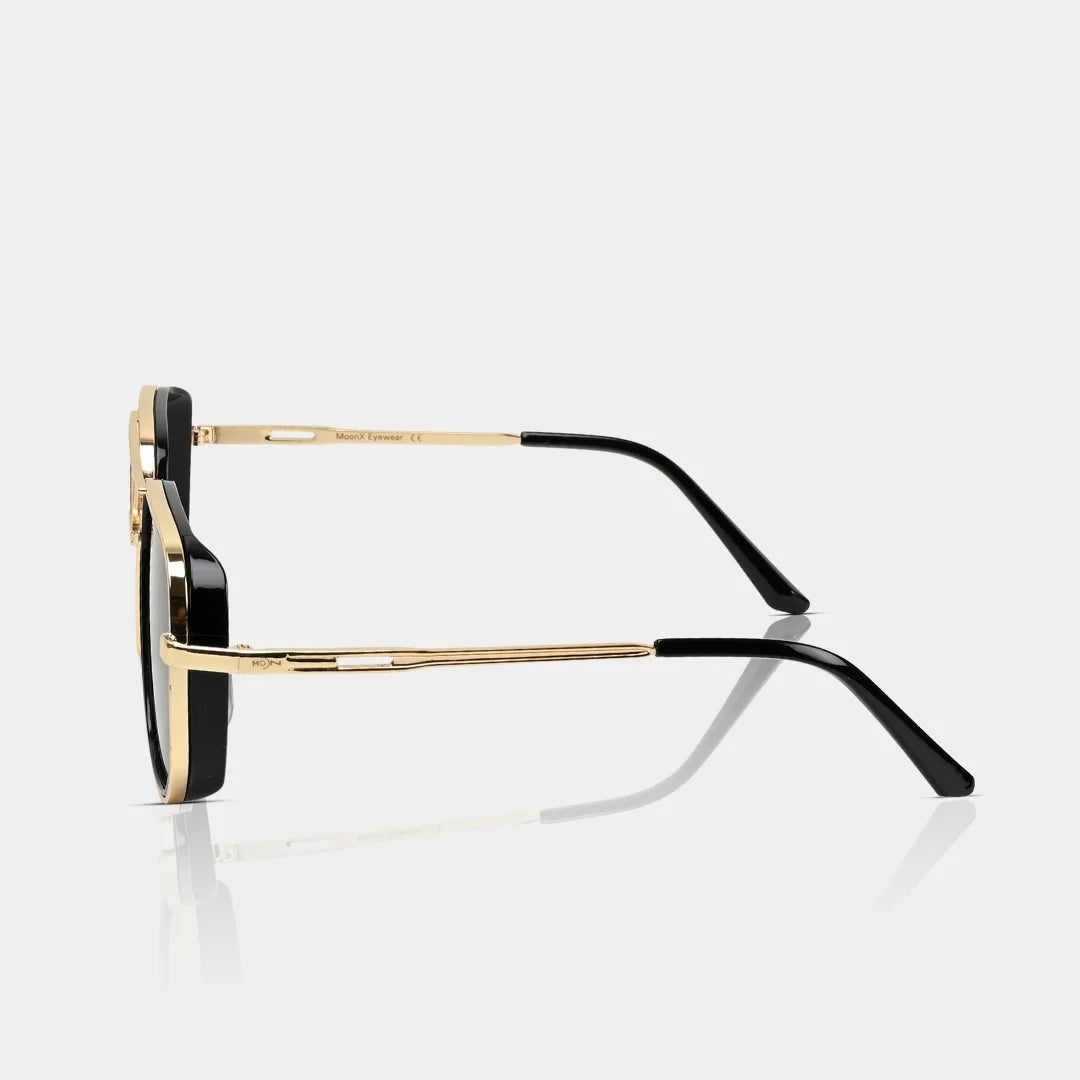 MOONX REAL NOVA S2 – UV400 Aviator Metal Frame Sunglasses (Unisex)