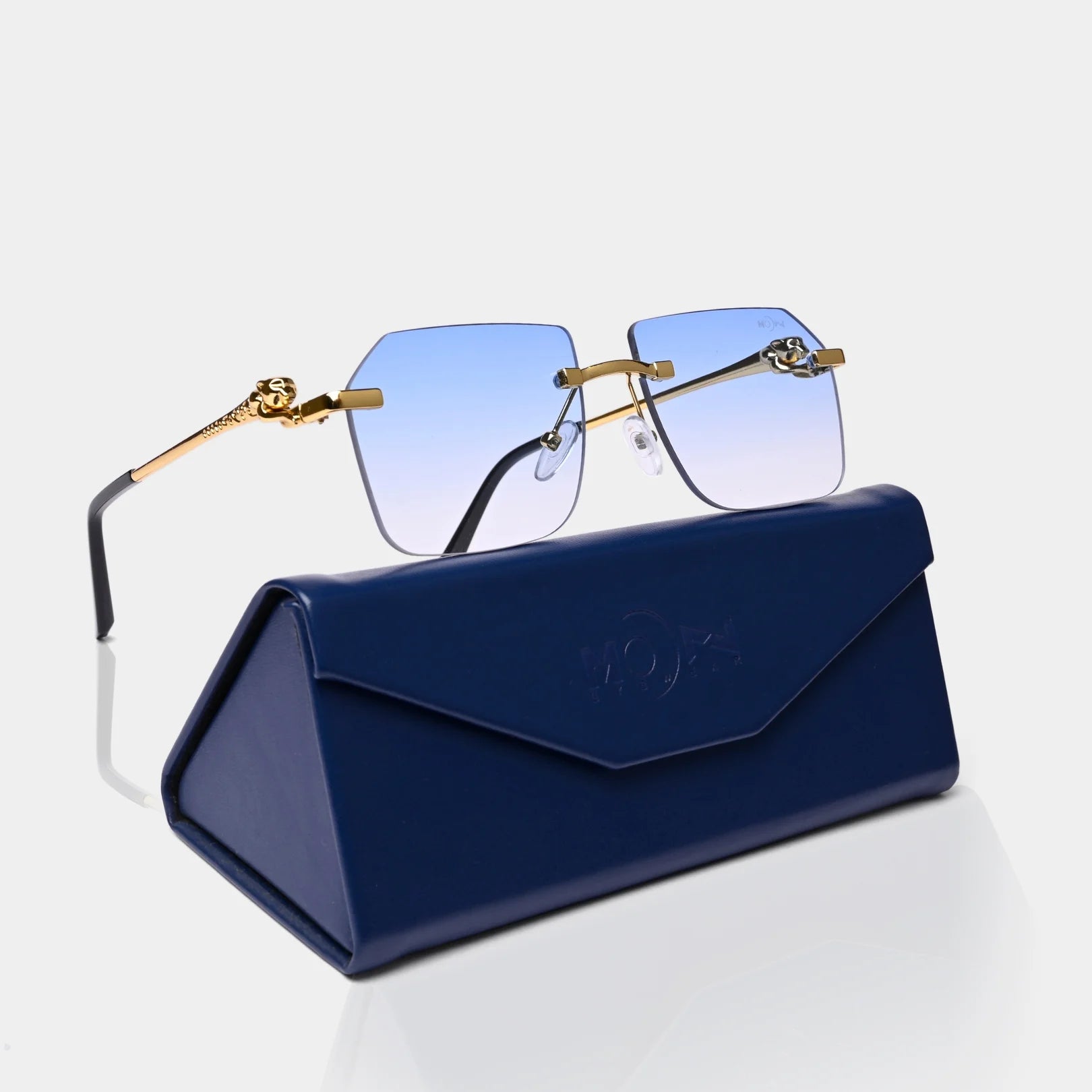MOONX JAGUAR S2 – Modern Rimless Geometric Sunglasses (Unisex)