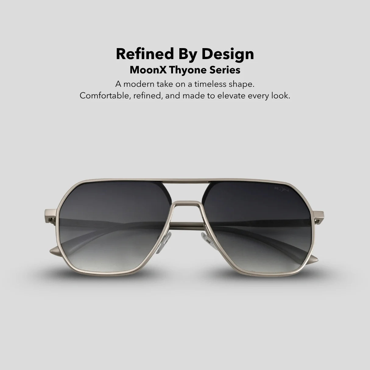 MOONX THYONE S4 – UV400 Aviator Metal Frame Sunglasses (Unisex, Trending)