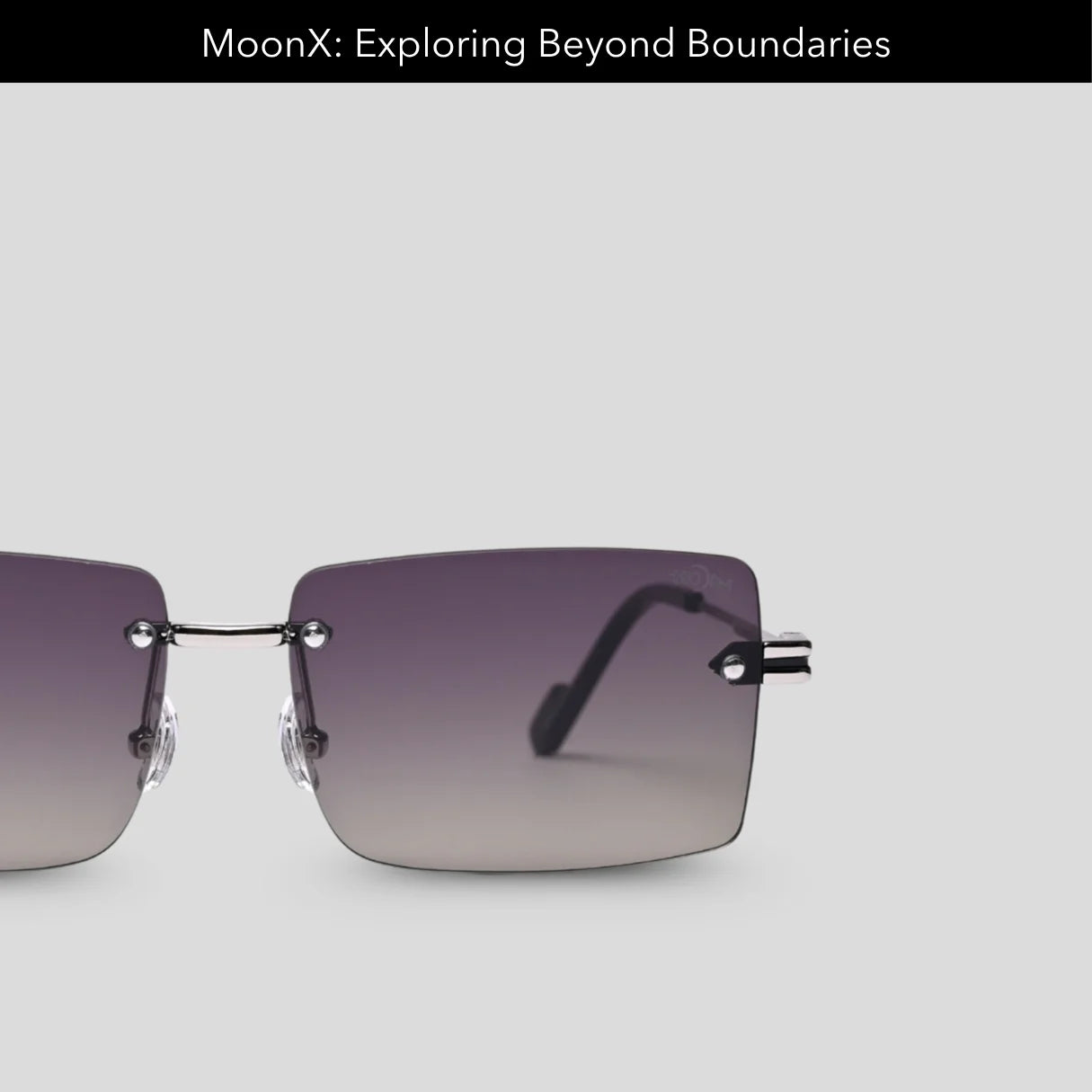 MOONX STARMADE S4 – Polarised Rimless Rectangular Sunglasses (Unisex)