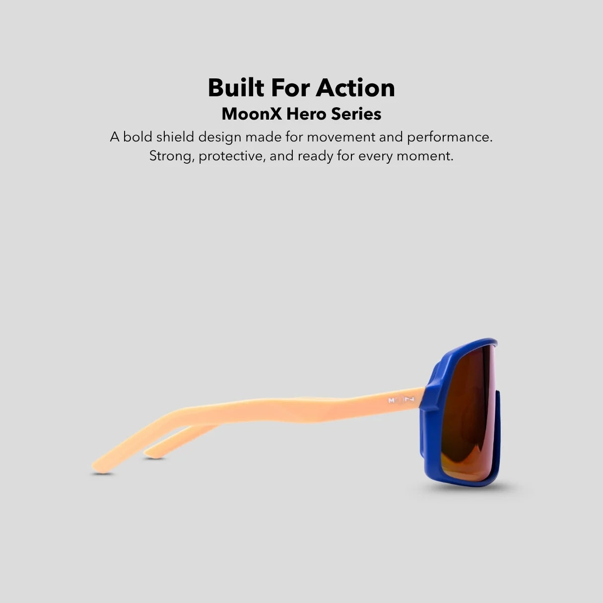 MOONX HERO S4 – UV400 Wrap‑Around Sports Sunglasses (Unisex)