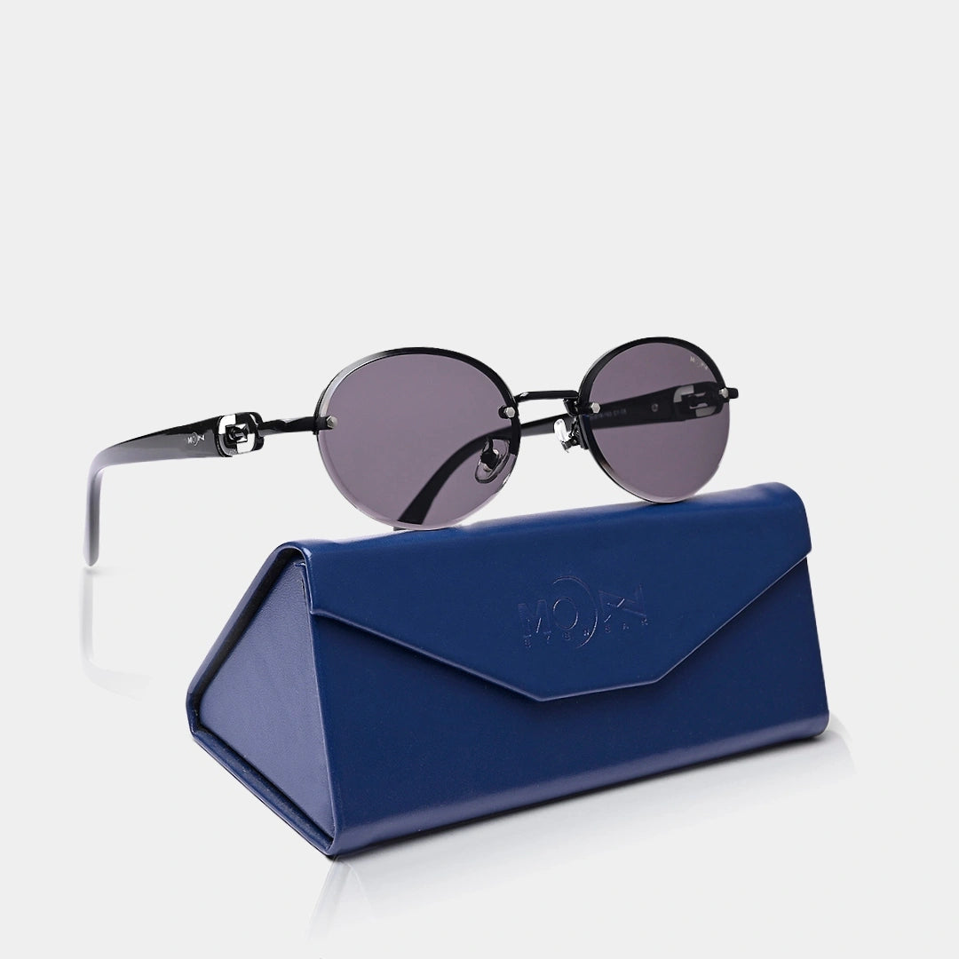 MOONX CLASSICA (Exclusive) – Polarized Oval Metal Frame Sunglasses (Unisex)