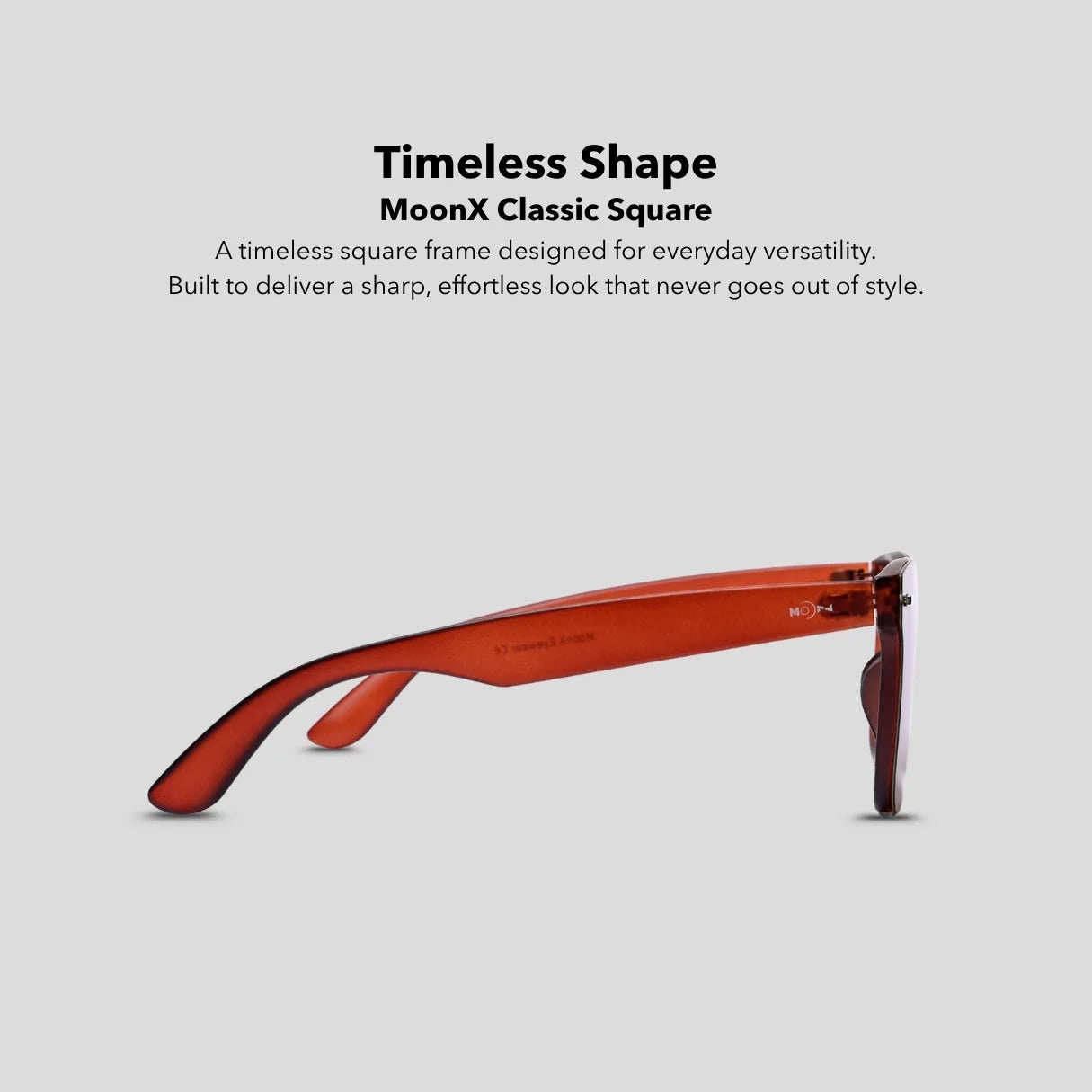 MOONX CLASSIC SQUARE S3 – Polarised Square Sunglasses (Unisex)