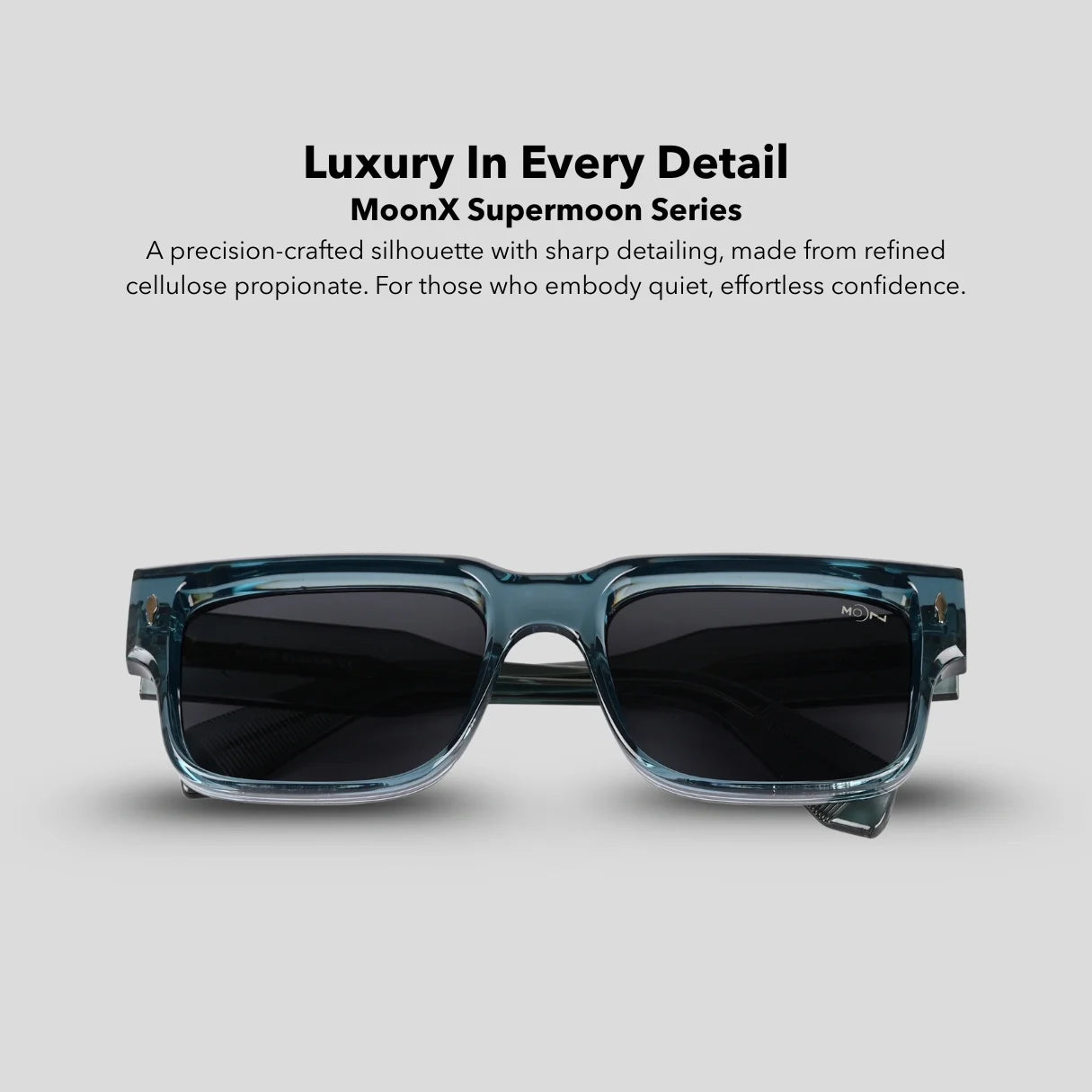 MOONX SUPERMOON S3 – UV400 Rectangular Frame Sunglasses (Unisex)
