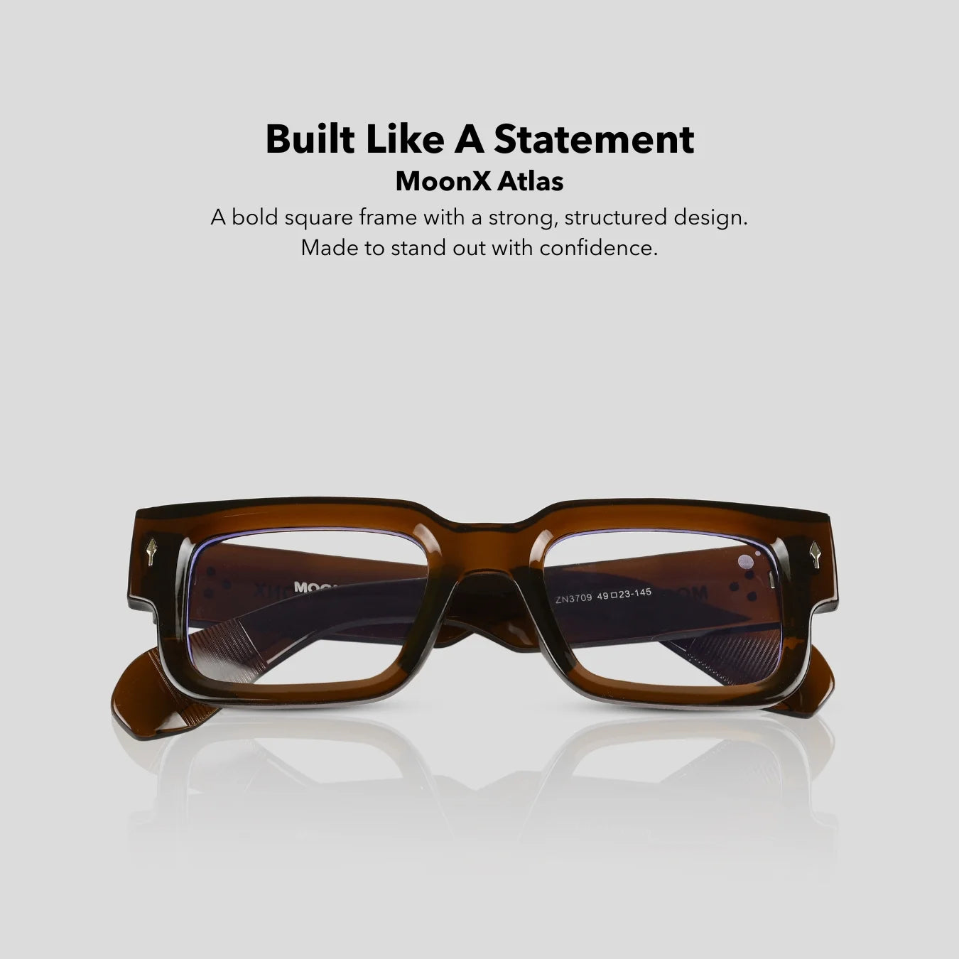 MOONX ATLAS S11 – UV400 Bold & Rectangular Sunglasses (Unisex)