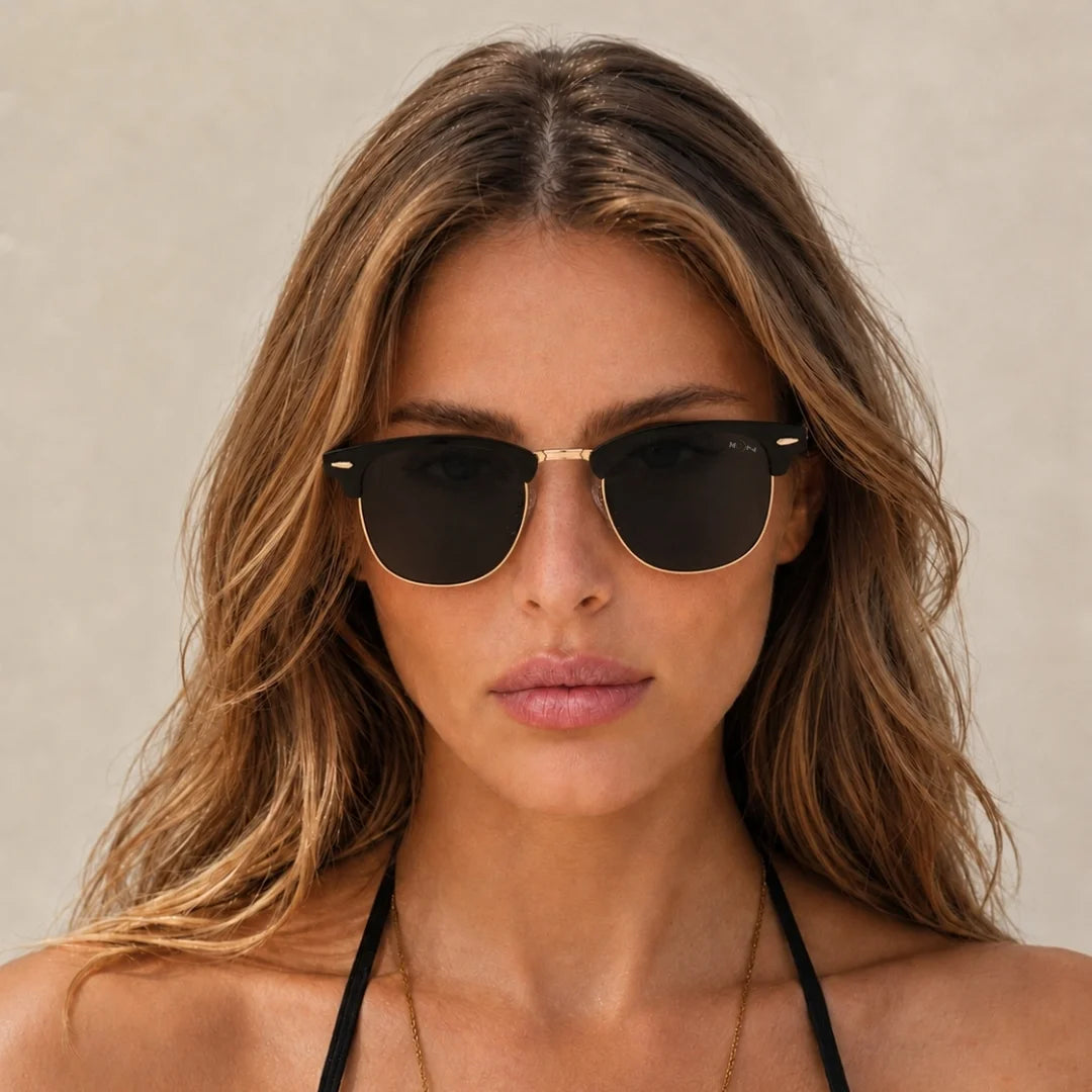 MOONX CLASSIC CLUB S2 – Polarised Clubmaster Sunglasses (Unisex)