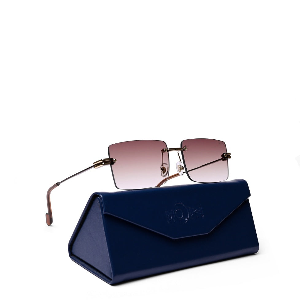 MOONX STARMADE S2 – Polarised Rimless Rectangular Sunglasses (Unisex)