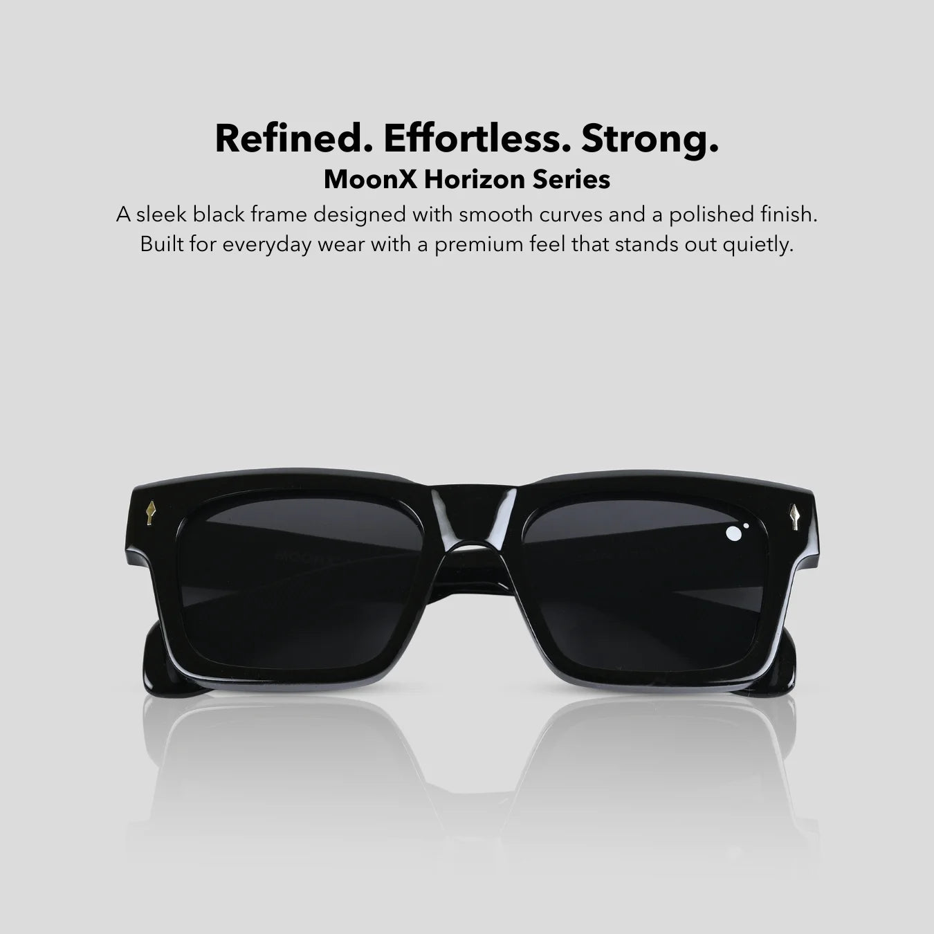MOONX HORIZON – UV400 Classic Wayfarer Sunglasses (Unisex)