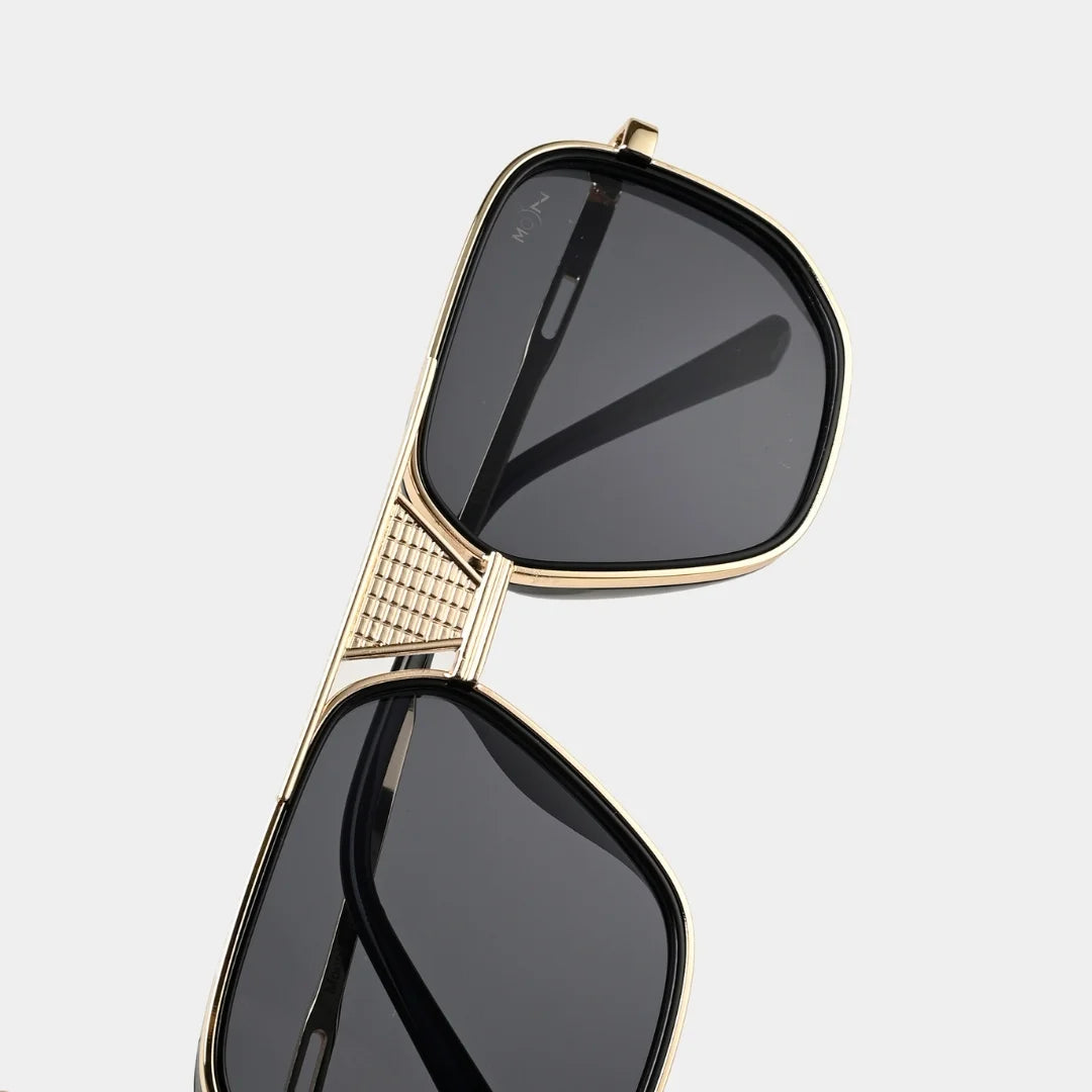 MOONX REAL NOVA S2 – UV400 Aviator Metal Frame Sunglasses (Unisex)