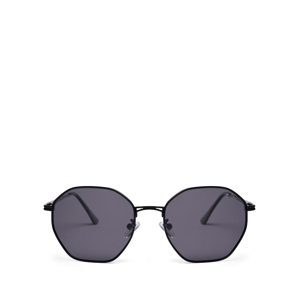 MOONX MIRANDA S1 – UV400 Geometric Round Metal Sunglasses (Unisex)