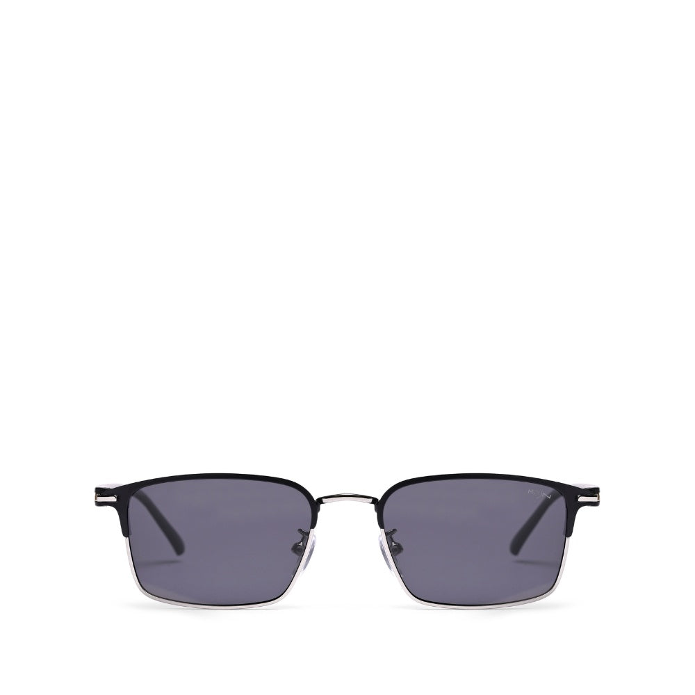 MOONX THEIA S14– Polarised Rectangular Metal Frame Sunglasses (Unisex)