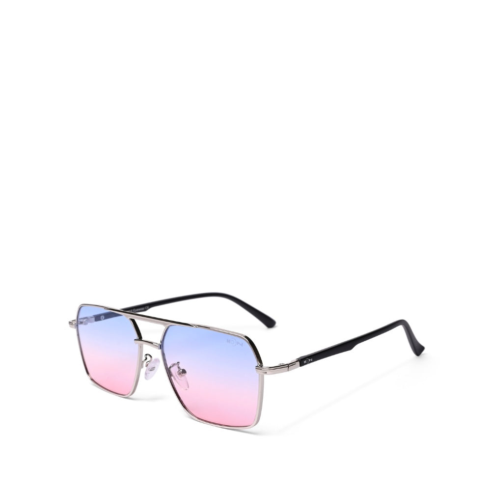 MOONX PHOBOS S2 – UV400 Rectangular Metal Sunglasses (Unisex)