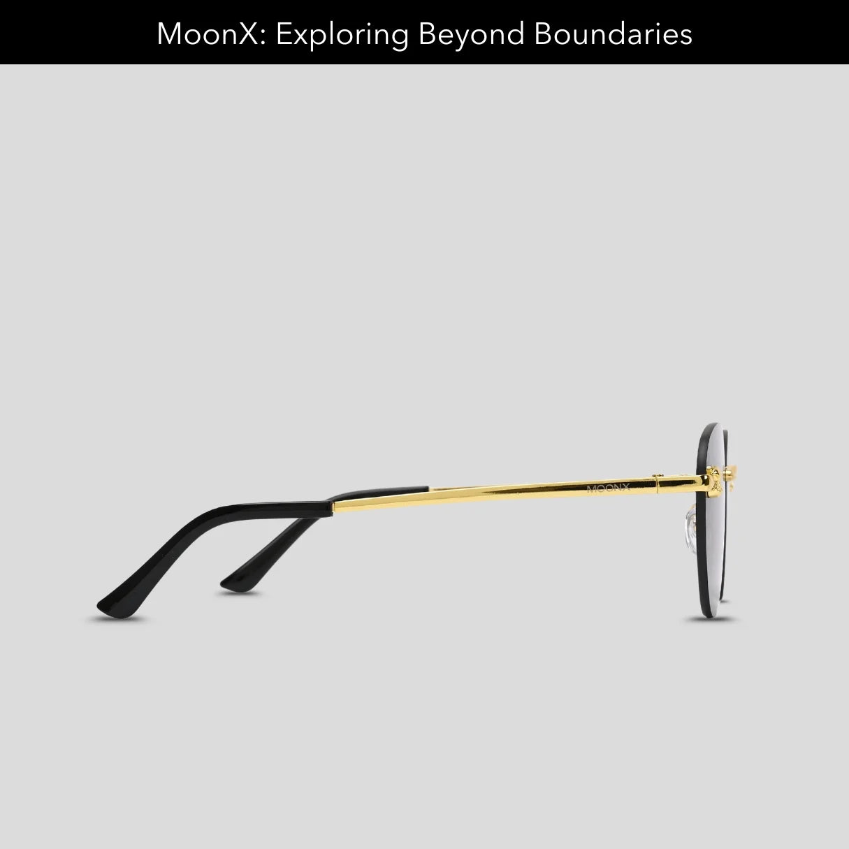 MOONX HIMALIA S1 - UV400 Rimless Oval Sunglasses