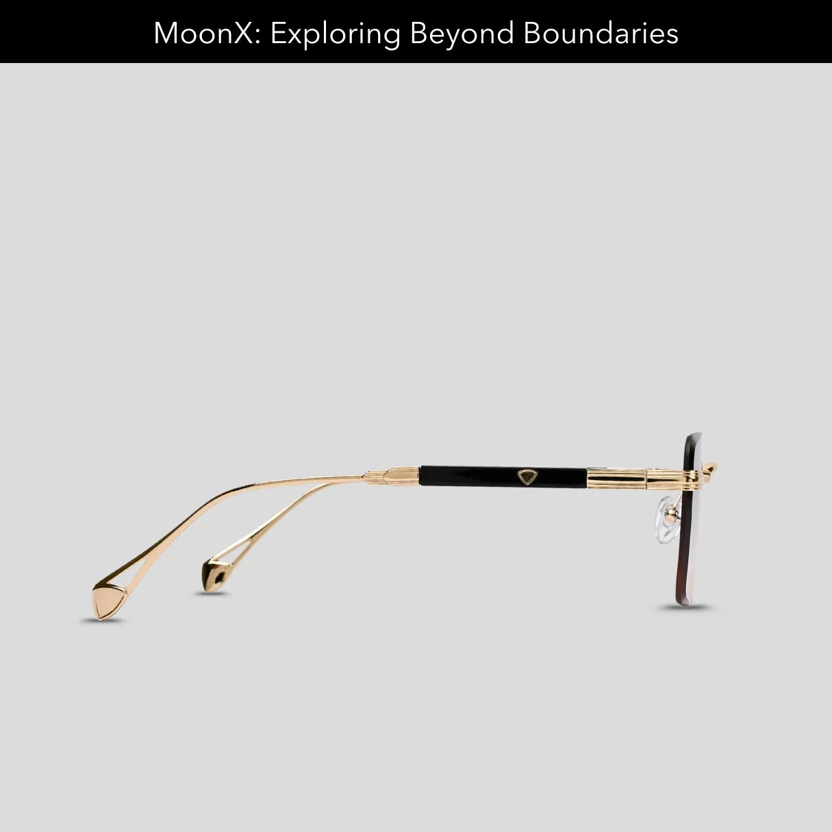 MOONX CALLISTO S3 – UV400 Rimless Rectangular Sunglasses (Unisex)