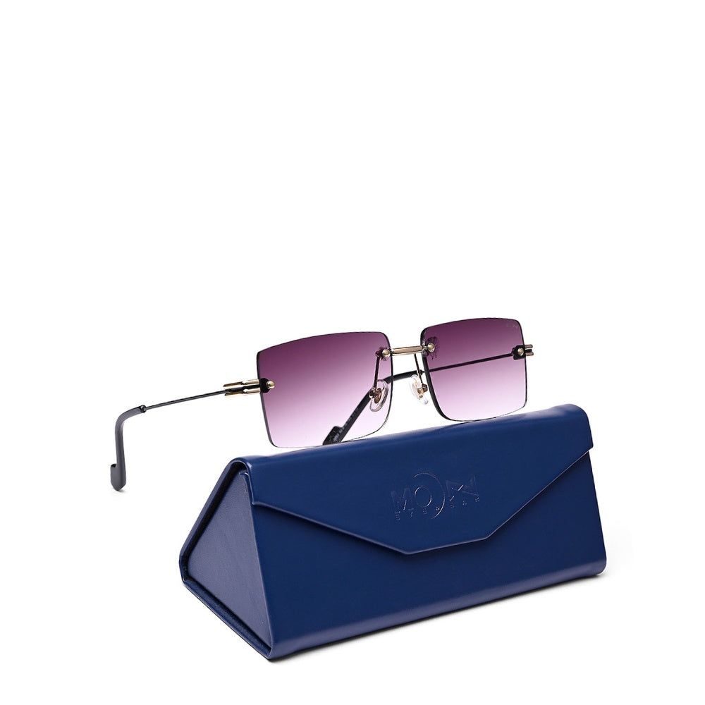 MOONX STARMADE S1 – Polarised Rimless Rectangular Sunglasses (Unisex)