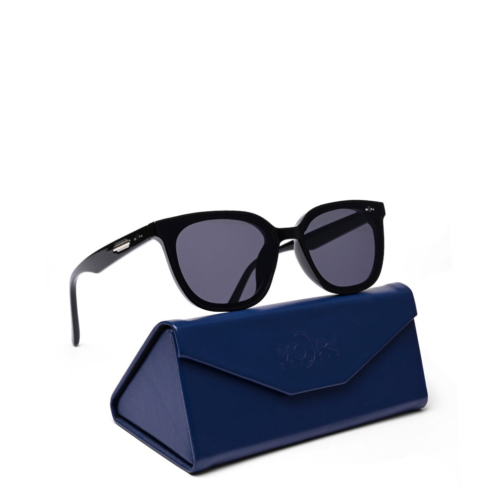 MOONX NEREID S2 – UV400 Cat‑Eye Metal Sunglasses (Unisex)