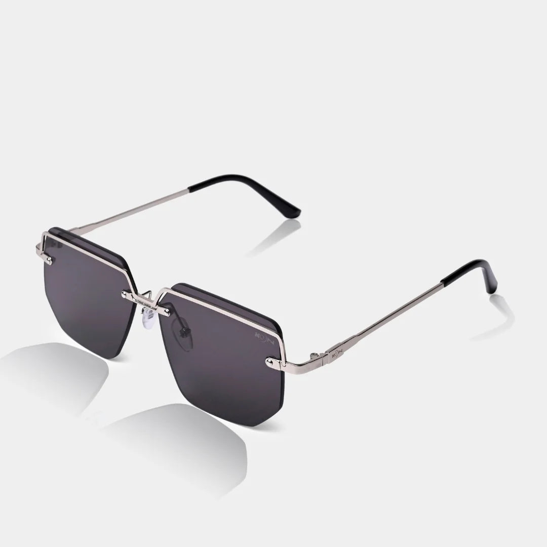 MOONX DEIMOS S2 – Futuristic Metal Frame Sunglasses (Unisex)