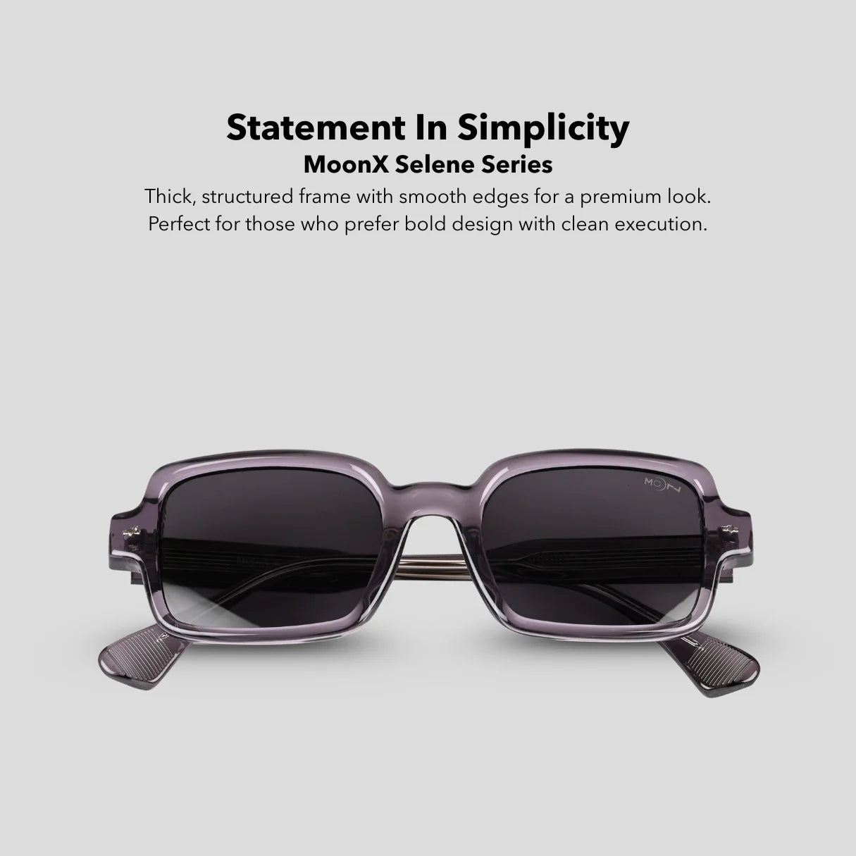 MOONX SELENE S2 – UV400 Square Lifestyle Sunglasses (Unisex)