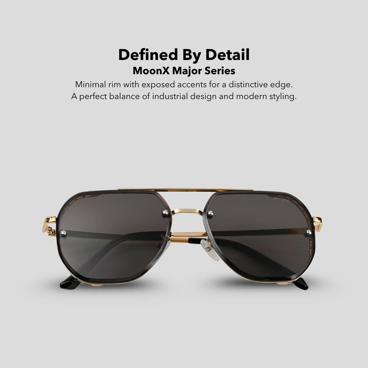 MOONX MAJOR S2 – UV400 Aviator Metal Frame Sunglasses (Unisex)