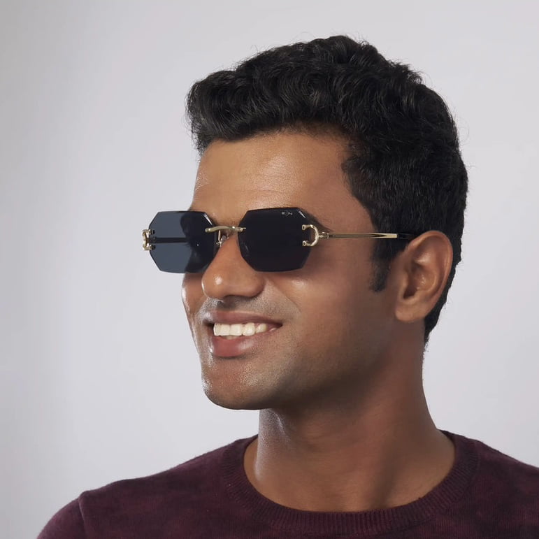 MOONX EUROPA S1 – UV400 Rimless Inspired-Design Sunglasses (Unisex)