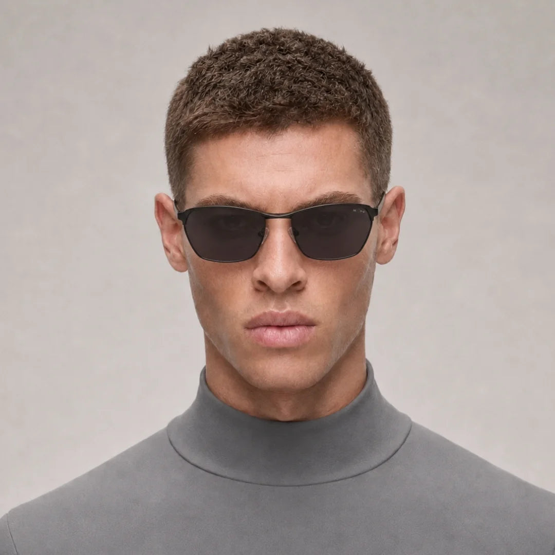 MOONX CLASSIC SLEEK S2 – Polarised Wrap‑Around Retro Sunglasses (Unisex)