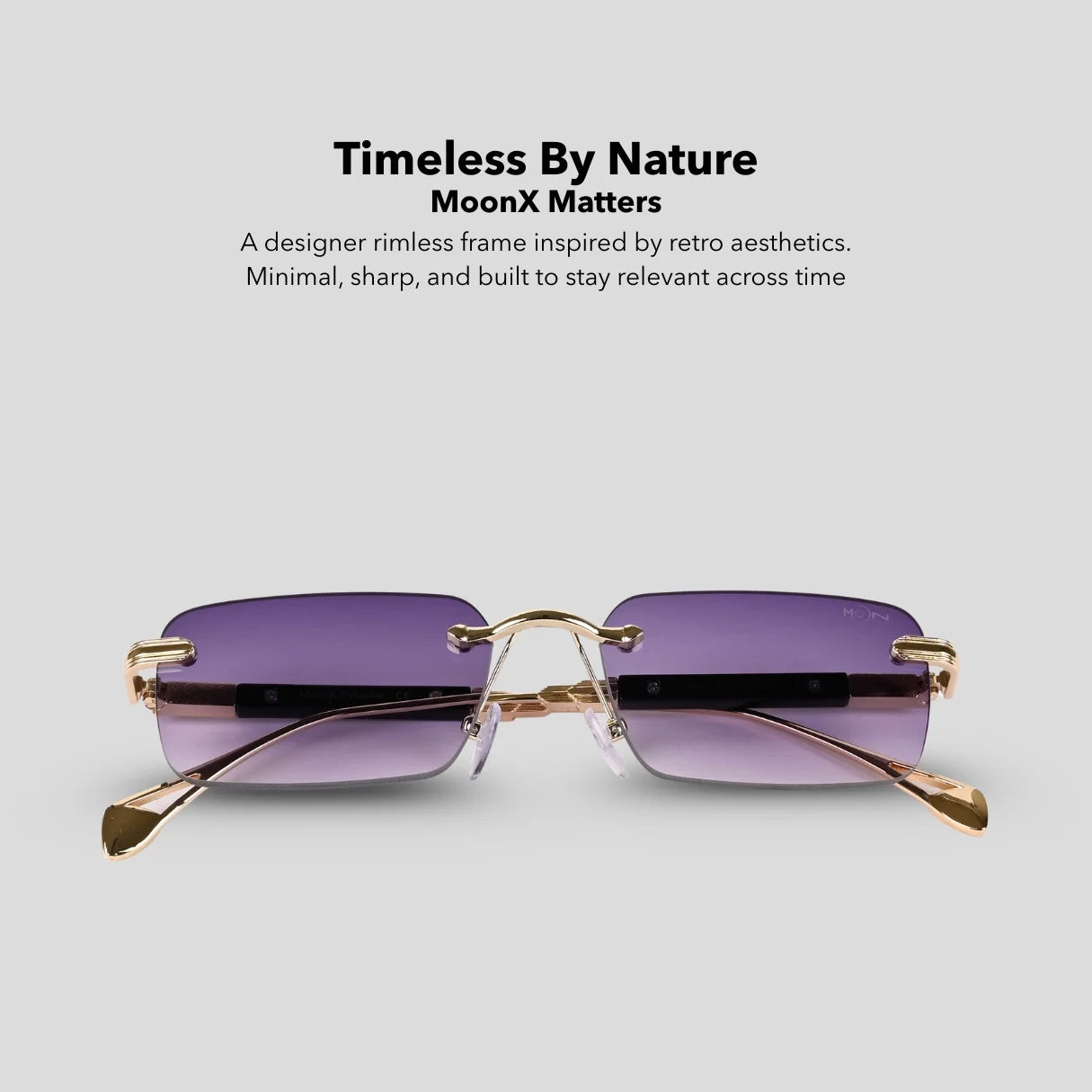 MOONX MATTERS S2 - UV400 Luxury Rimless Sunglasses