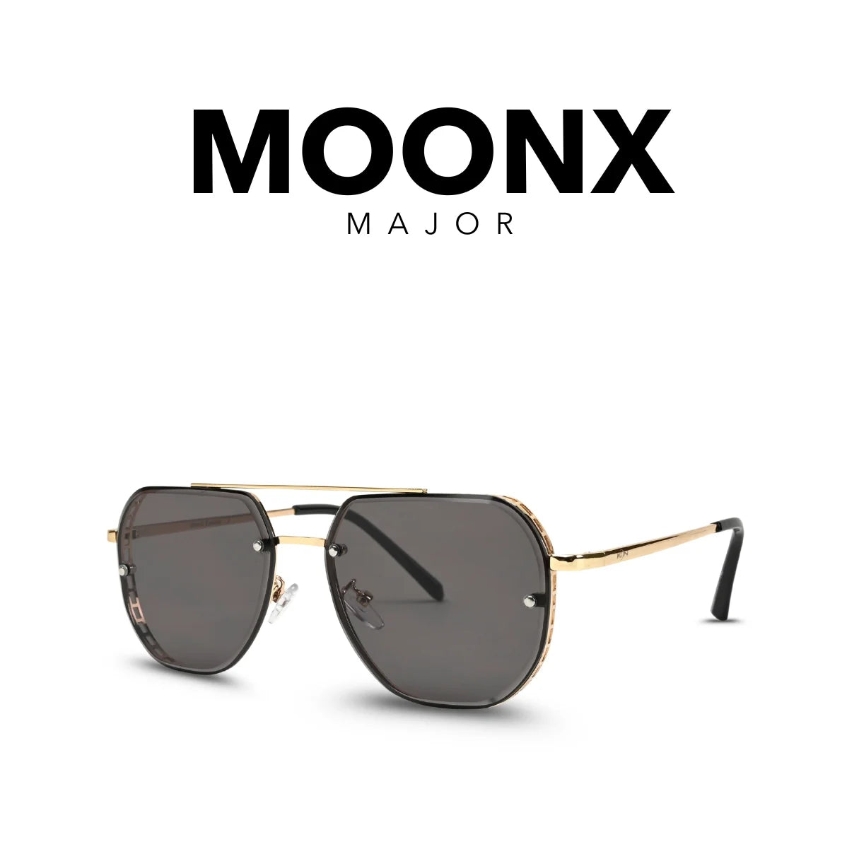 MOONX MAJOR S2 – UV400 Aviator Metal Frame Sunglasses (Unisex)