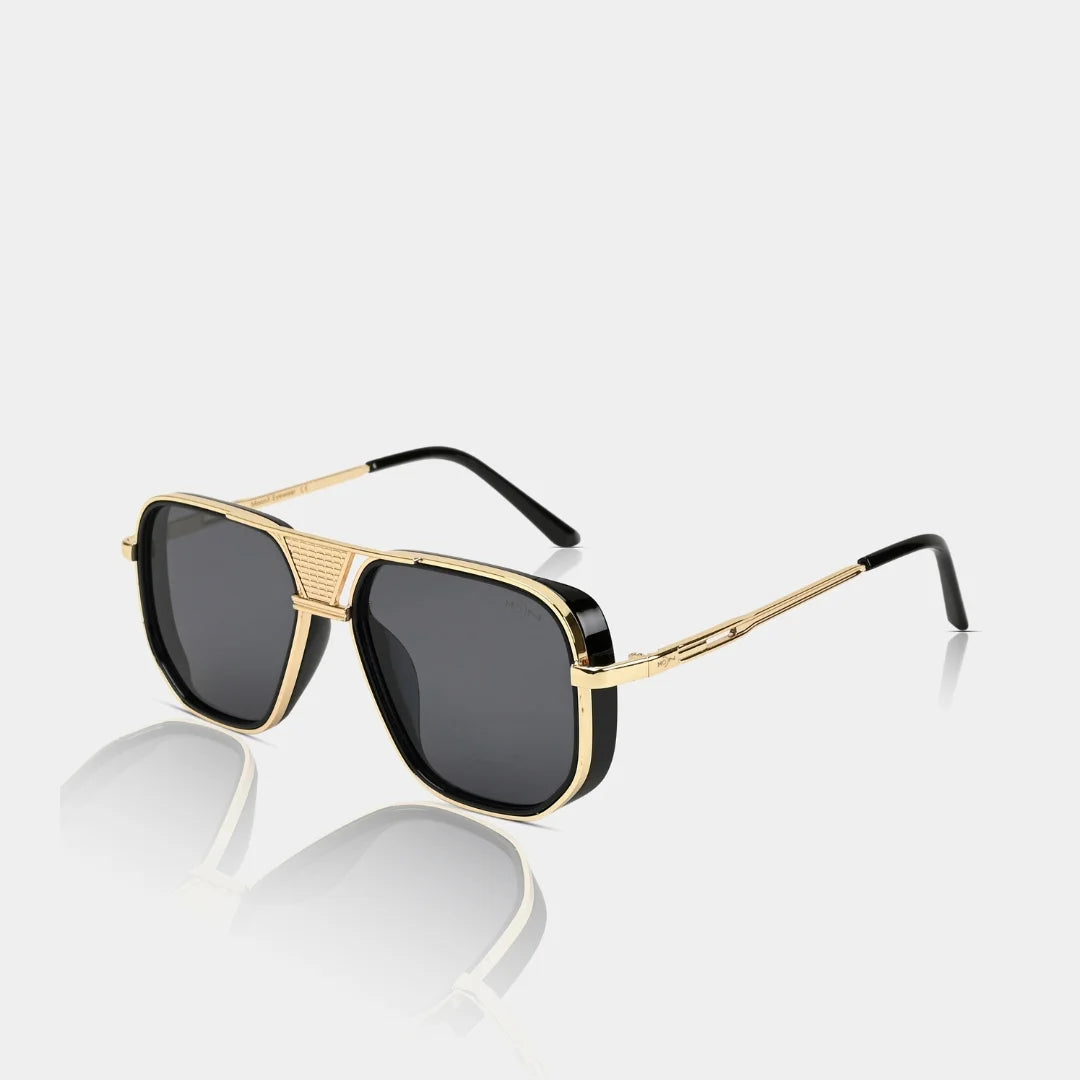 MOONX REAL NOVA S2 – UV400 Aviator Metal Frame Sunglasses (Unisex)