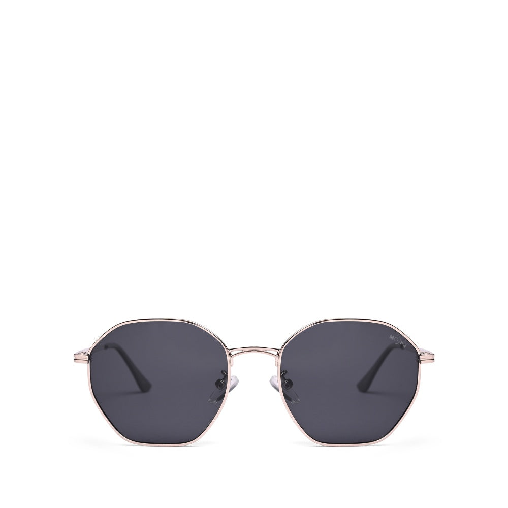 MOONX MIRANDA S2 – UV400 Geometric Round Metal Sunglasses (Unisex)