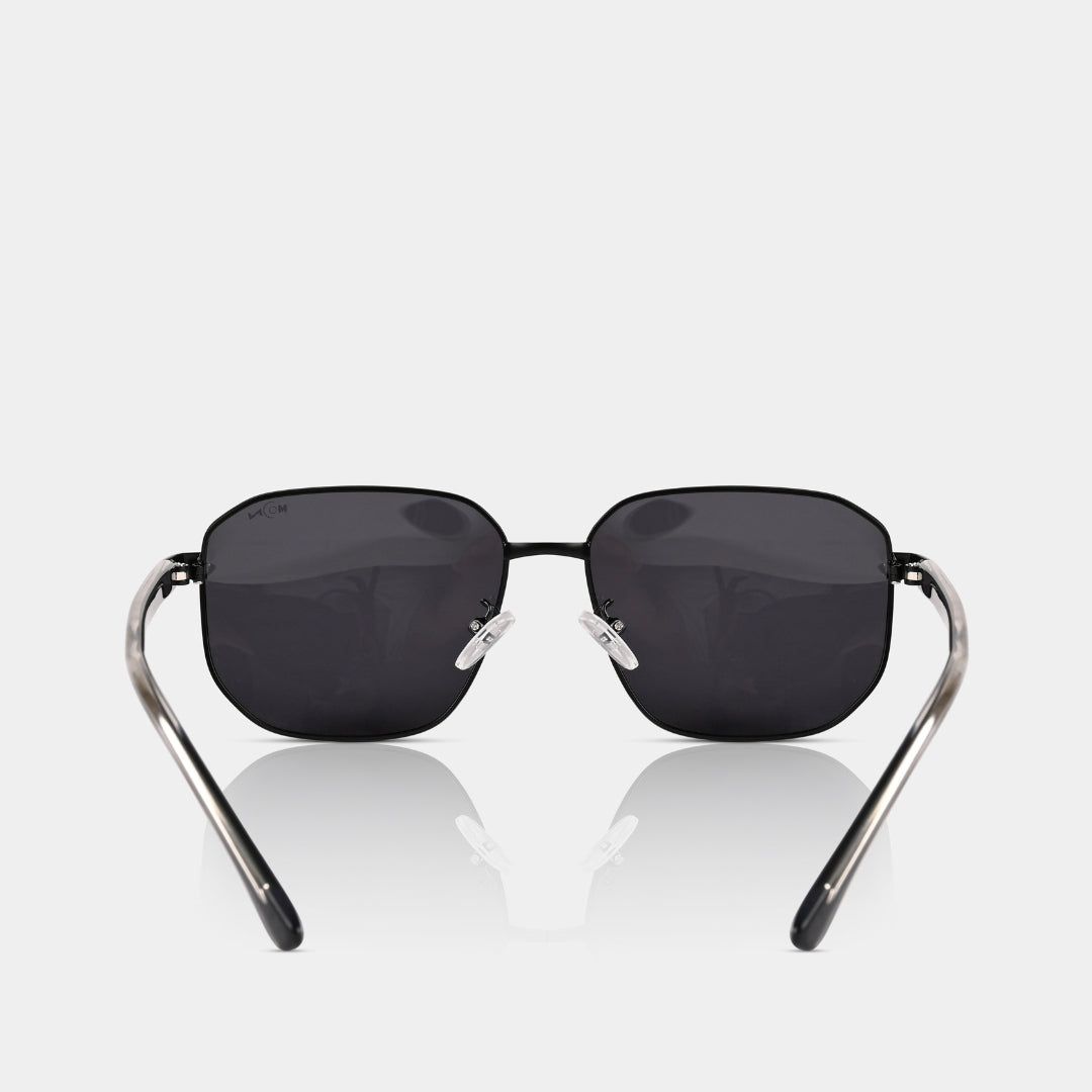 MOONX BRONZ – Polarised Square Metal Frame Sunglasses (Unisex)