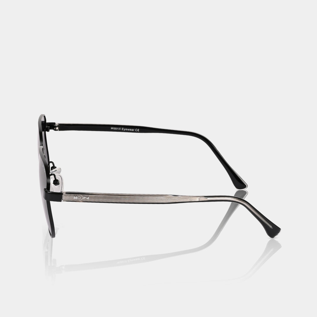 MOONX BRONZ – Polarised Square Metal Frame Sunglasses (Unisex)