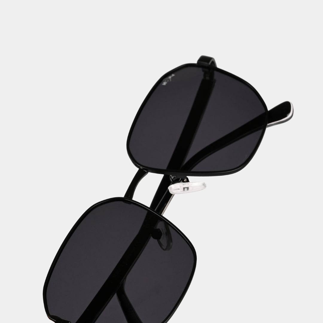 MOONX BRONZ – Polarised Square Metal Frame Sunglasses (Unisex)