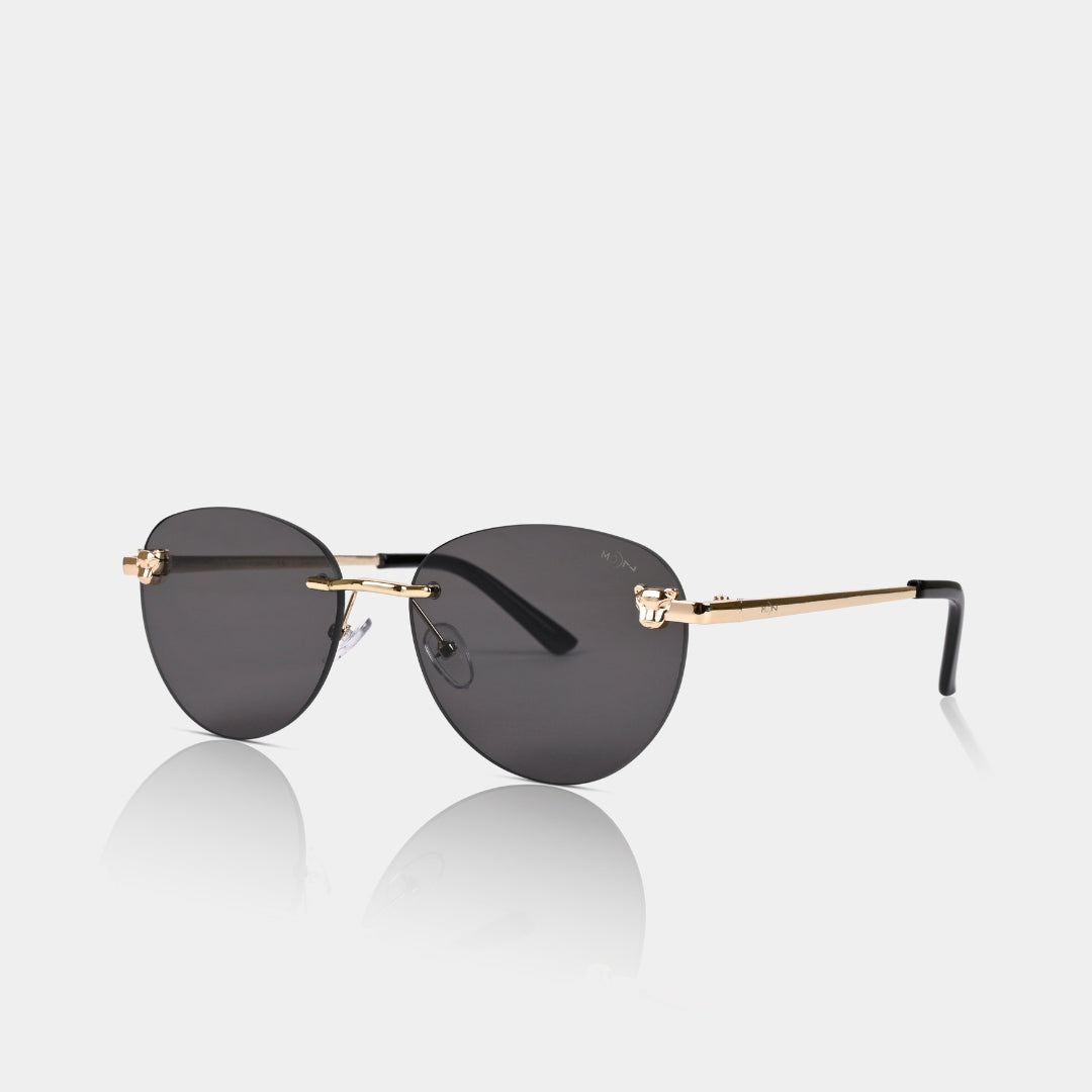 MOONX HIMALIA S1 - UV400 Rimless Oval Sunglasses