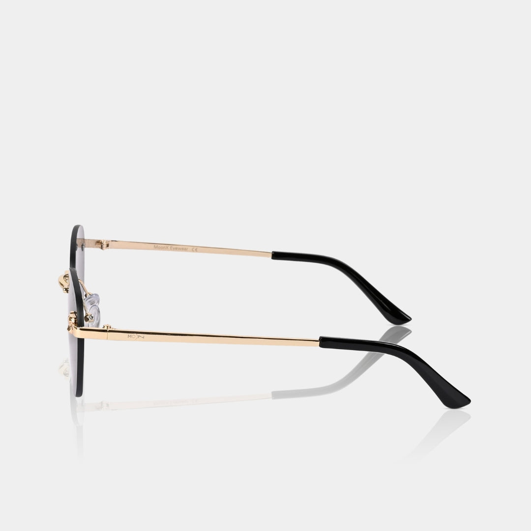 MOONX HIMALIA S1 - UV400 Rimless Oval Sunglasses