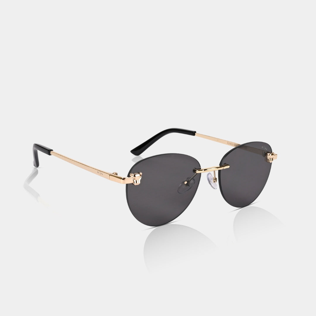MOONX HIMALIA S1 - UV400 Rimless Oval Sunglasses