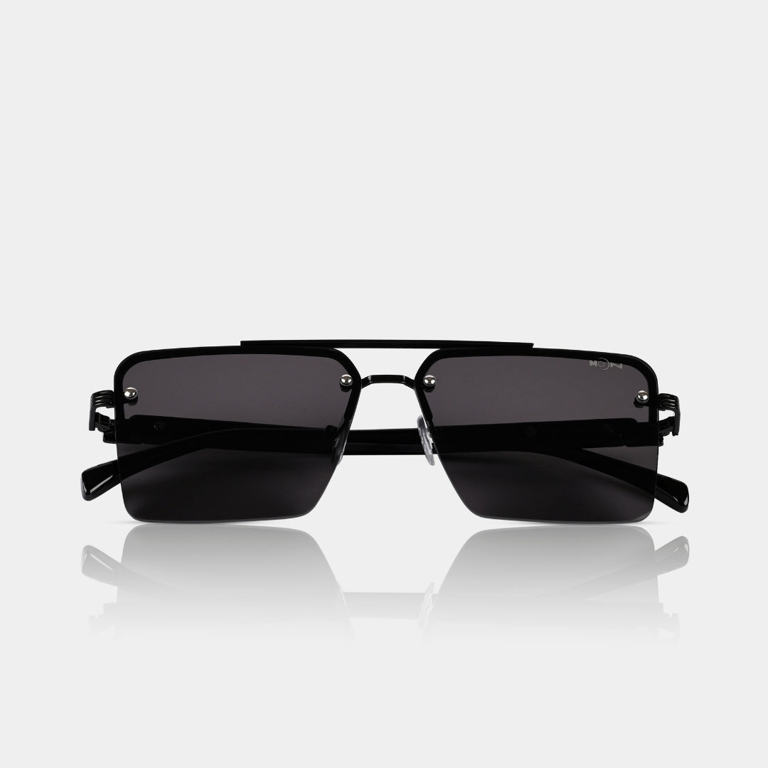 MOONX ICONIC S1 – UV400 Square Metal Frame Sunglasses (Unisex)