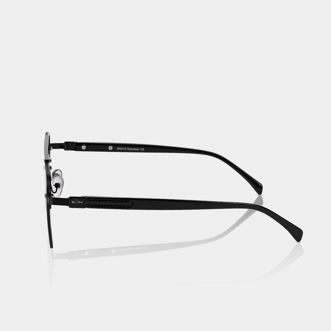 MOONX ICONIC S1 – UV400 Square Metal Frame Sunglasses (Unisex)