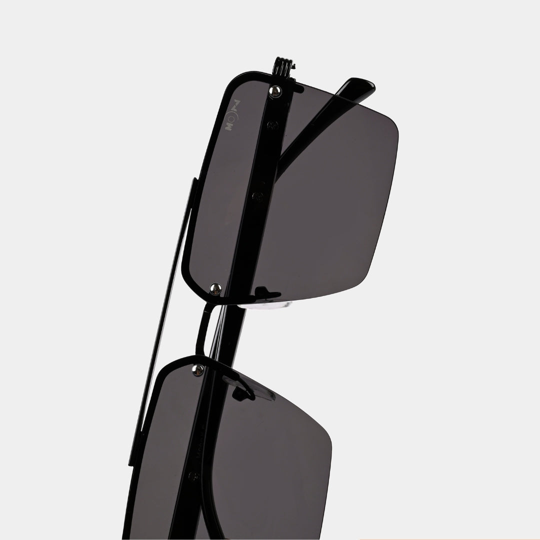 MOONX ICONIC S1 – UV400 Square Metal Frame Sunglasses (Unisex)