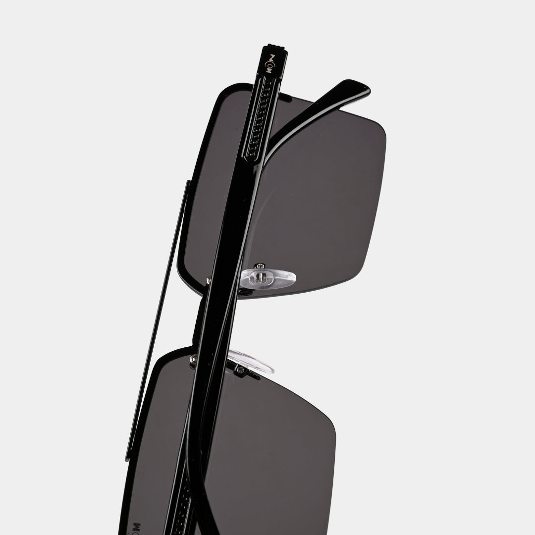MOONX ICONIC S1 – UV400 Square Metal Frame Sunglasses (Unisex)