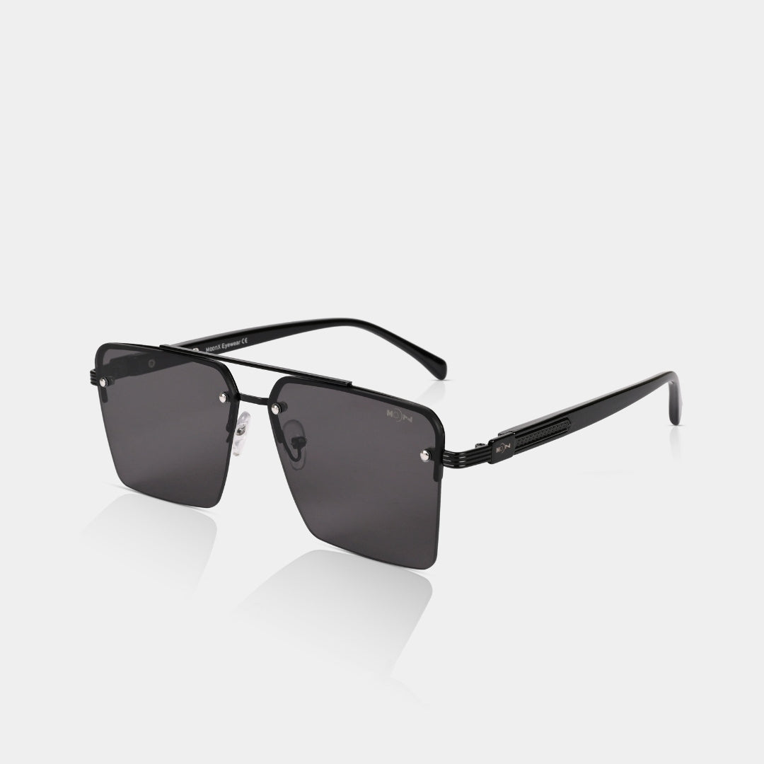 MOONX ICONIC S1 – UV400 Square Metal Frame Sunglasses (Unisex)