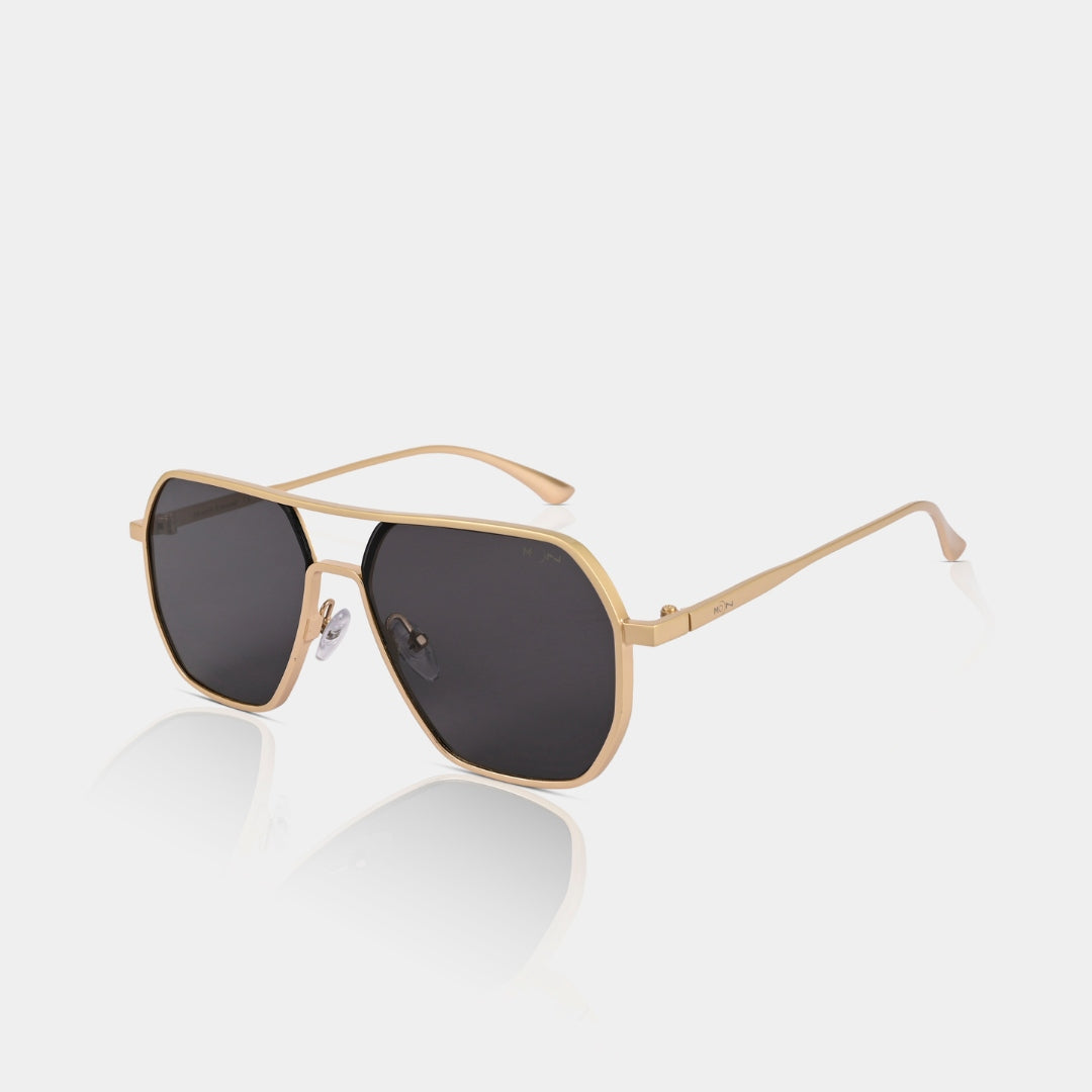 MOONX THYONE S2 – UV400 Aviator Metal Frame Sunglasses (Unisex, Trending)