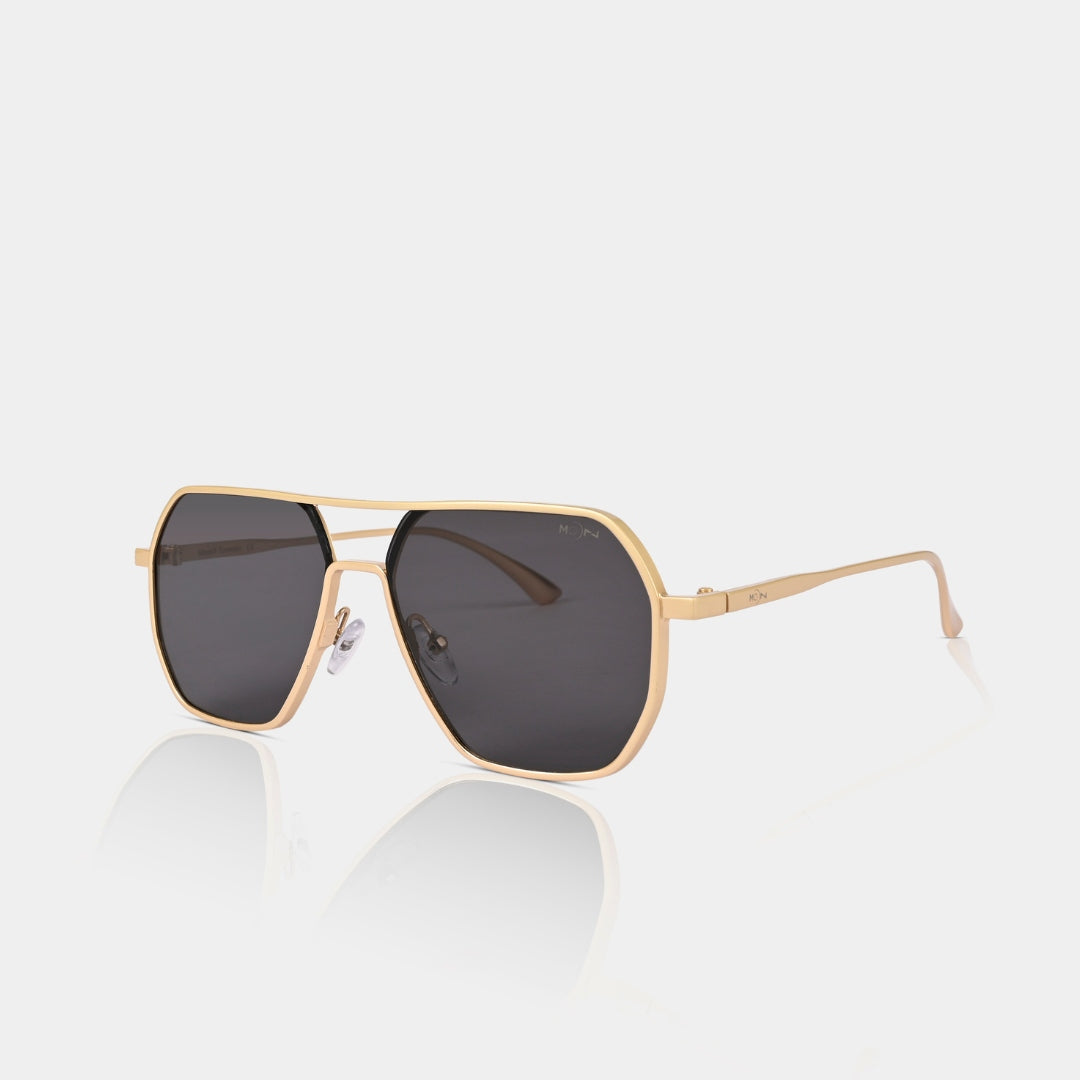 MOONX THYONE S2 – UV400 Aviator Metal Frame Sunglasses (Unisex, Trending)