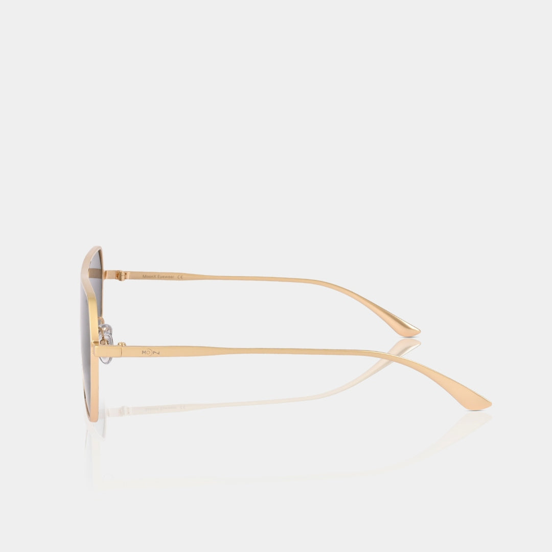 MOONX THYONE S2 – UV400 Aviator Metal Frame Sunglasses (Unisex, Trending)
