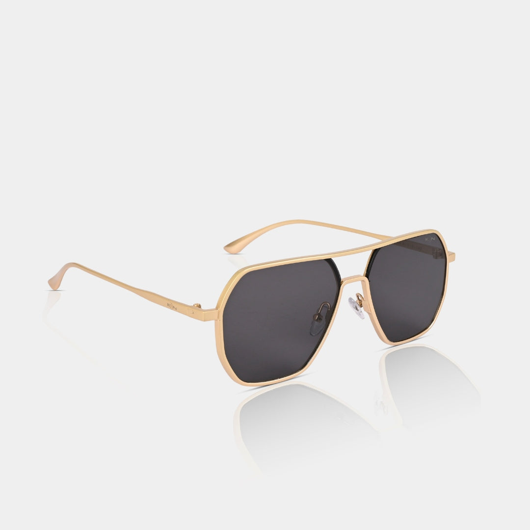 MOONX THYONE S2 – UV400 Aviator Metal Frame Sunglasses (Unisex, Trending)