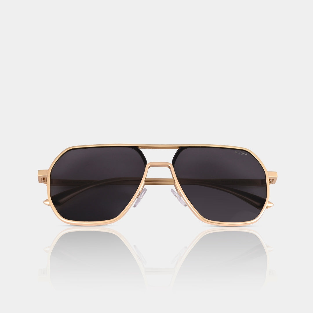MOONX THYONE S2 – UV400 Aviator Metal Frame Sunglasses (Unisex, Trending)