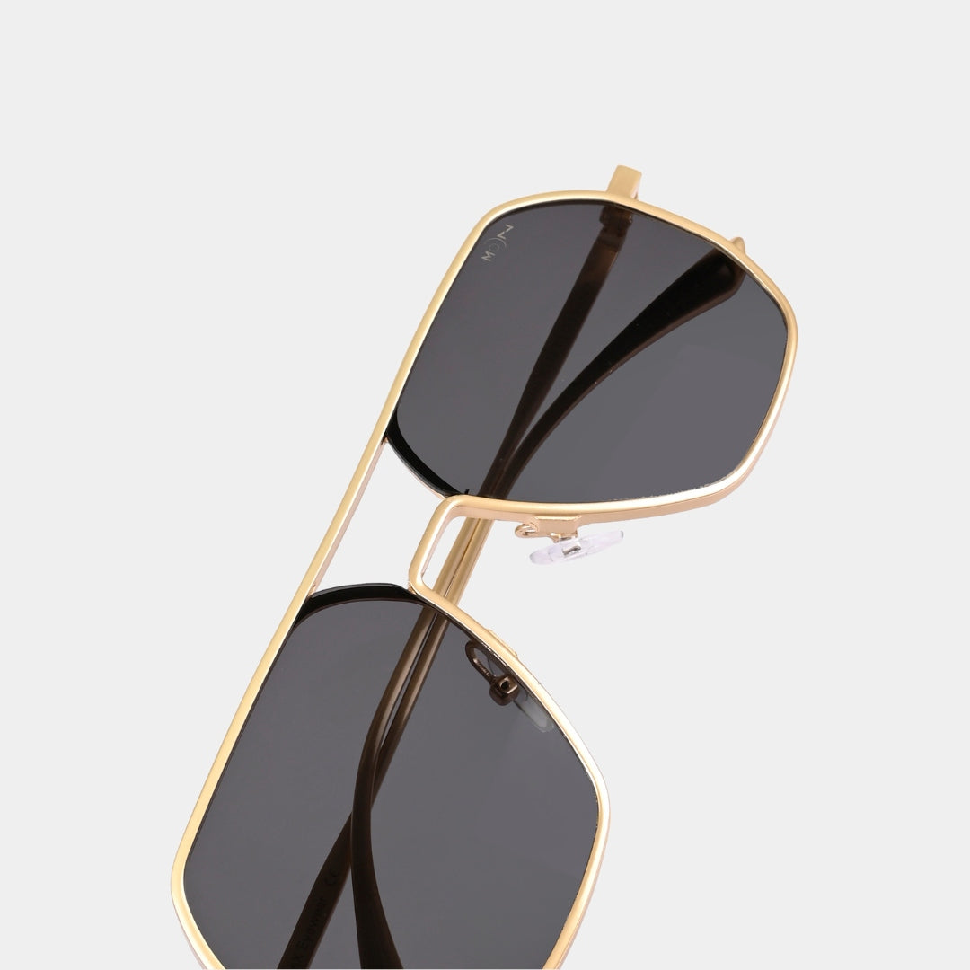 MOONX THYONE S2 – UV400 Aviator Metal Frame Sunglasses (Unisex, Trending)