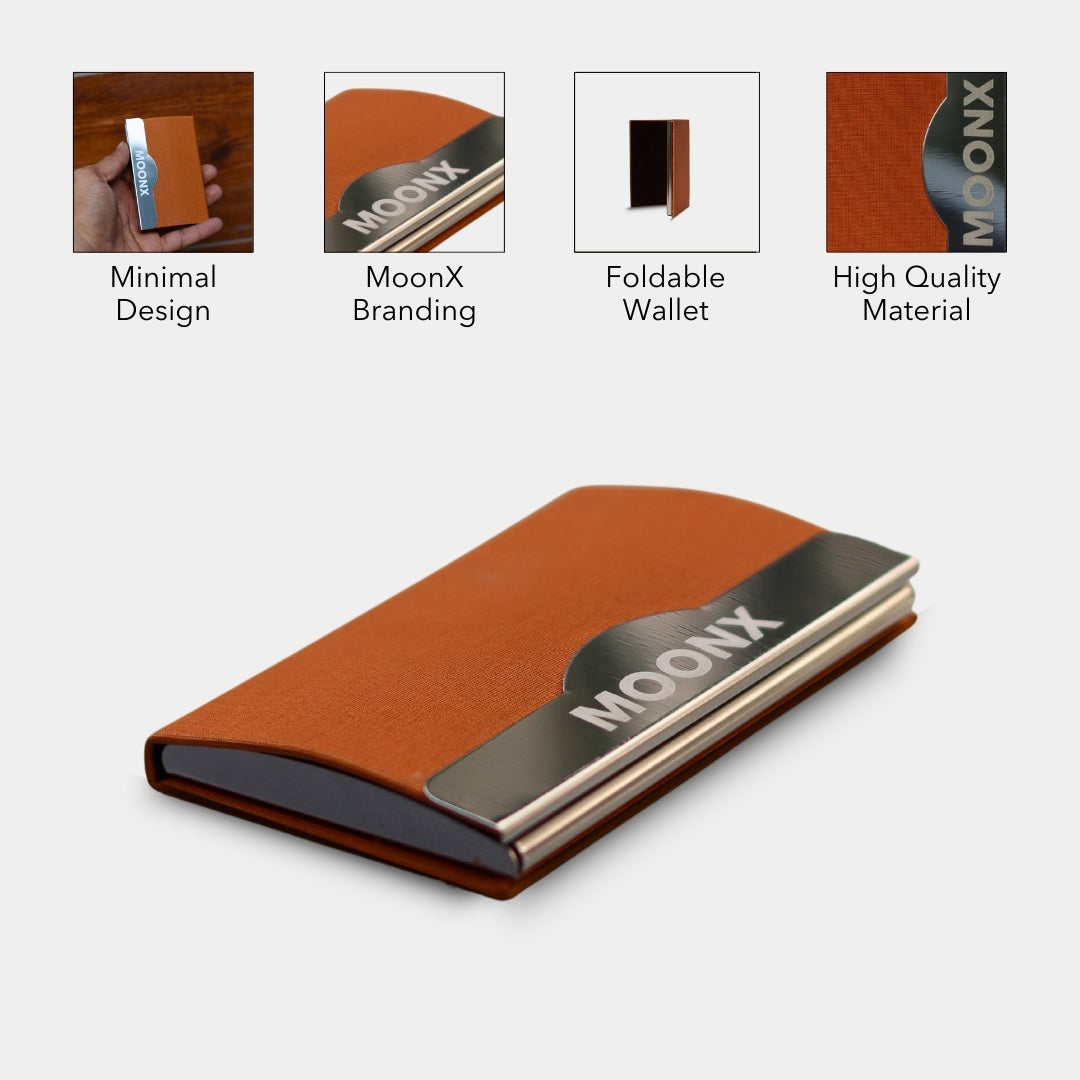 MOONX METAL BEAUTY (PREMIUM WALLET CUM CARD HOLDER)